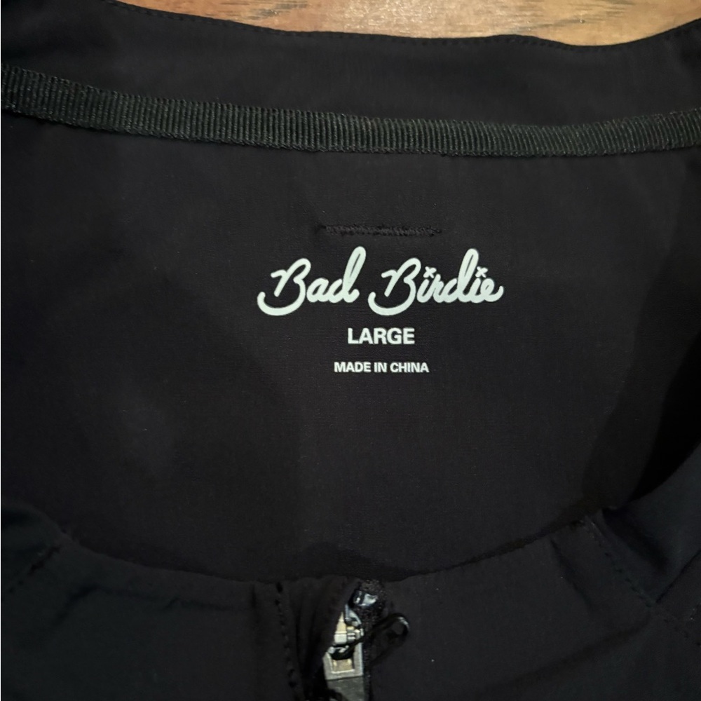NWT Bad Birdie Men's Bad Elements Wind Golf Vest Size  Large Black - Picture 5 of 14